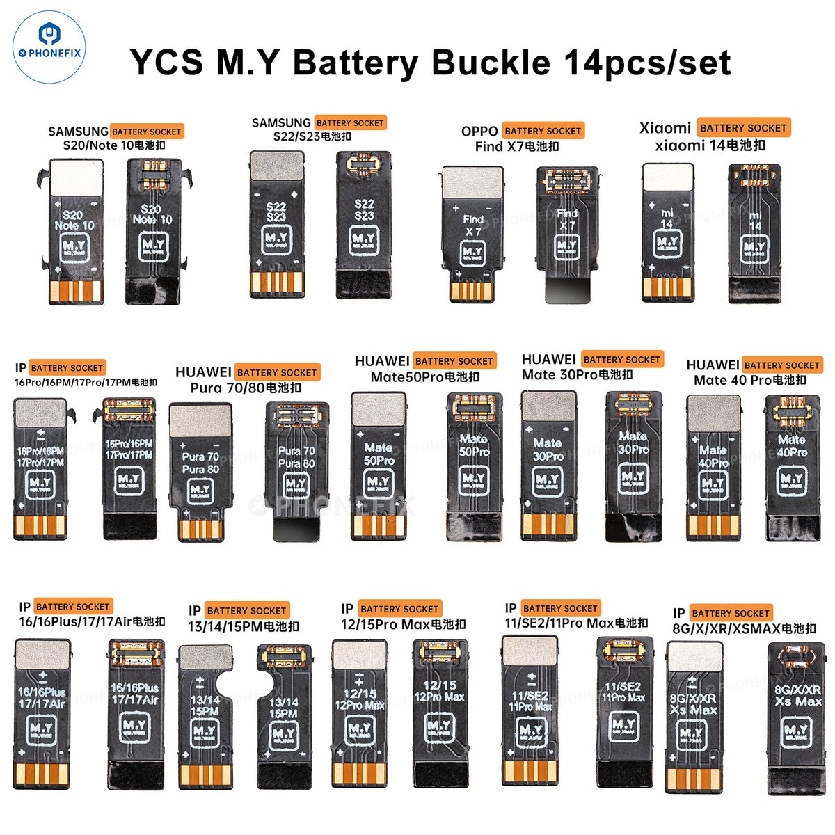 Phone Battery Replacement - Set Konektor Baterai Universal MR.YANG M.Y