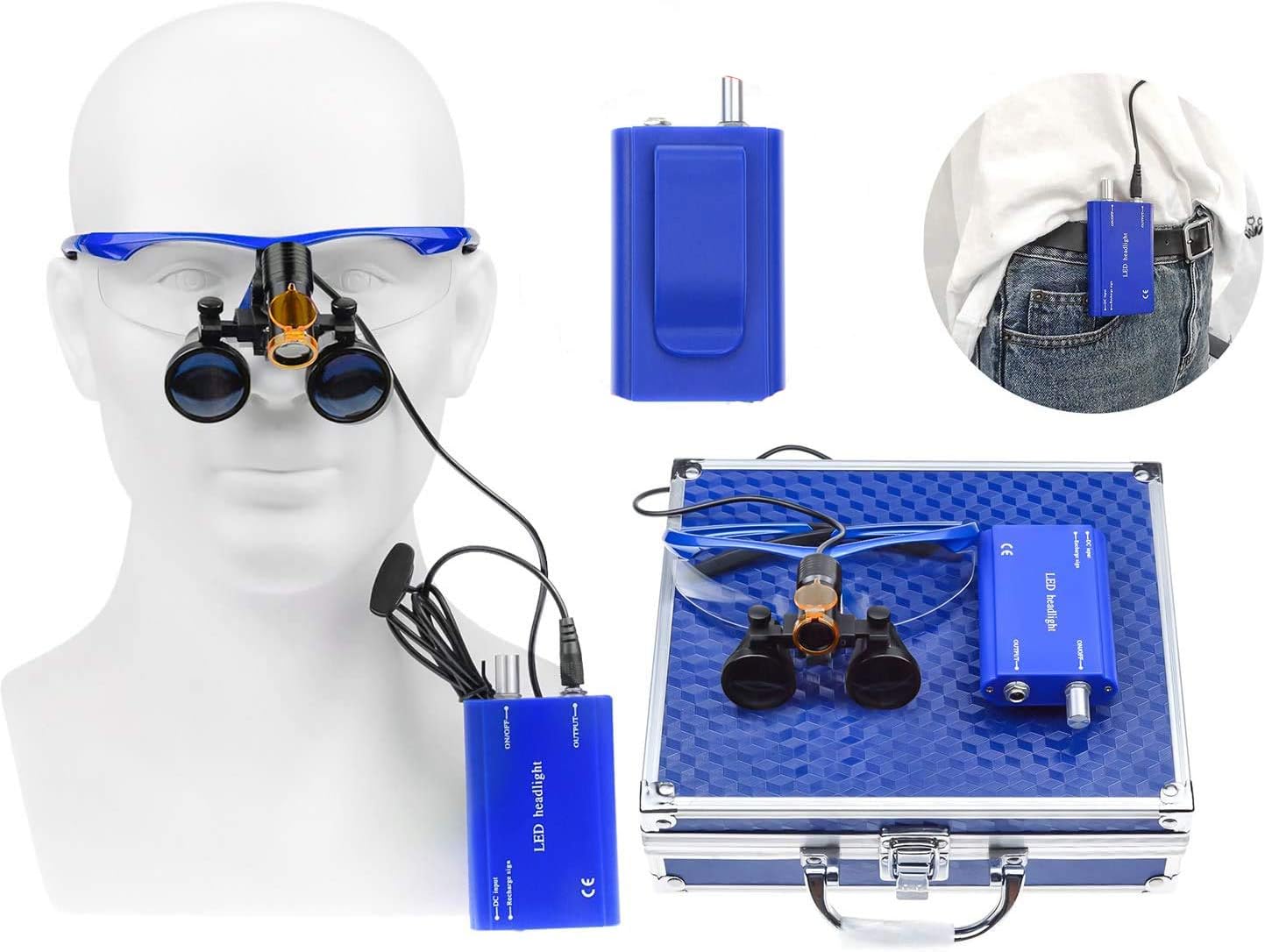 Electronics Repair Glasses - Kaca Pembesar Loupes Daya Tinggi 2.5X