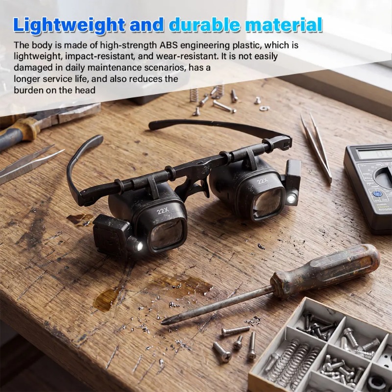 Kacamata Pembesar dengan Lampu - Electronics Repair Glasses ulasan dan harga