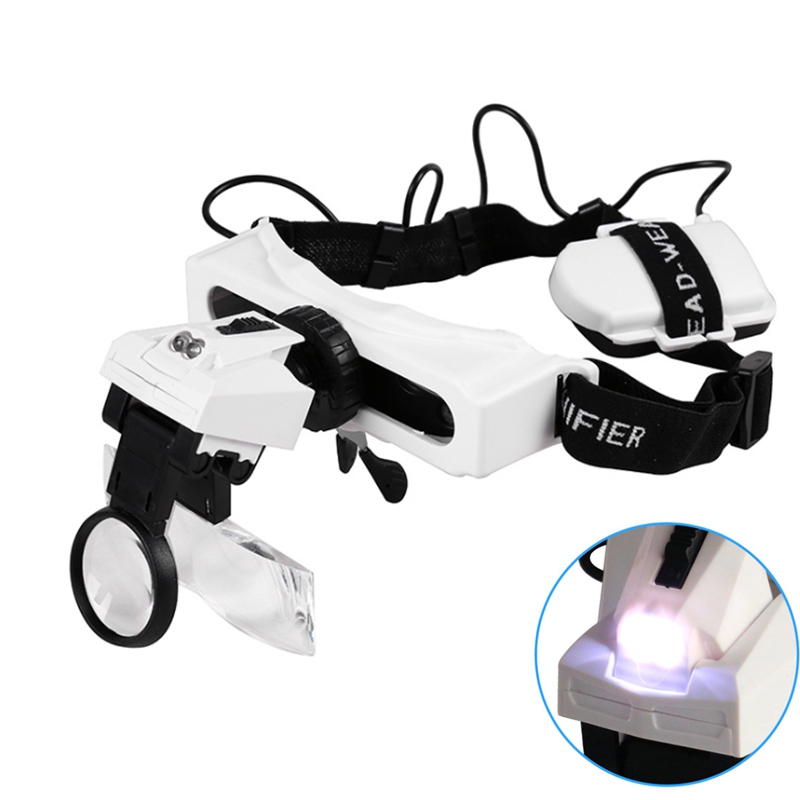 Kaca Pembesar Kepala Berlampu  - Electronics Repair Glasses ulasan dan harga