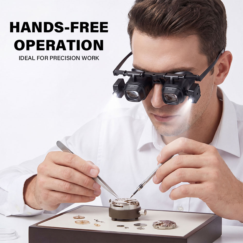 Kaca Pembesar Kepala Portabel  - Electronics Repair Glasses ulasan dan harga